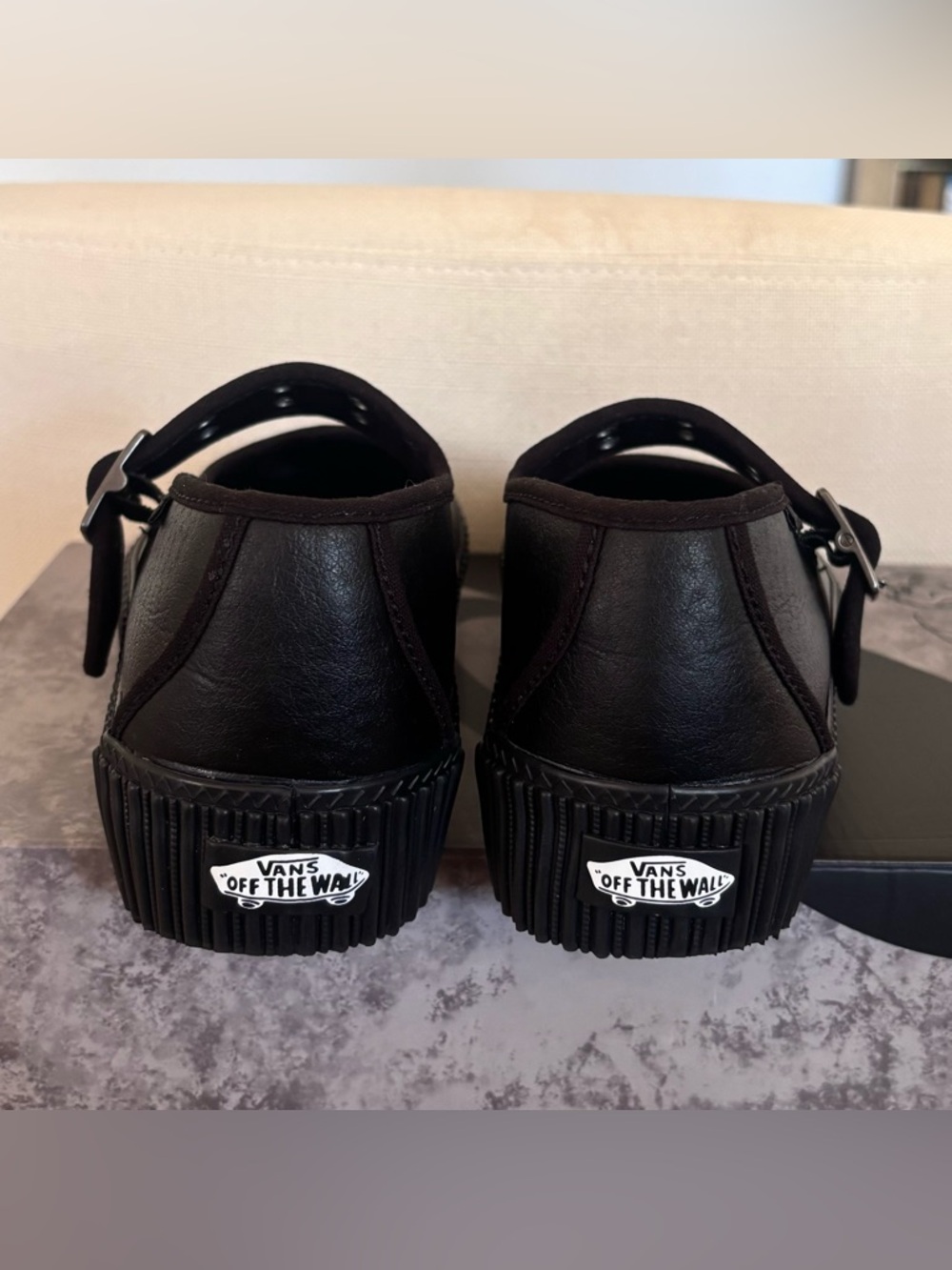 Vans Black Platform Mary Jane Shoes with Buckle - Picture 9 of 10